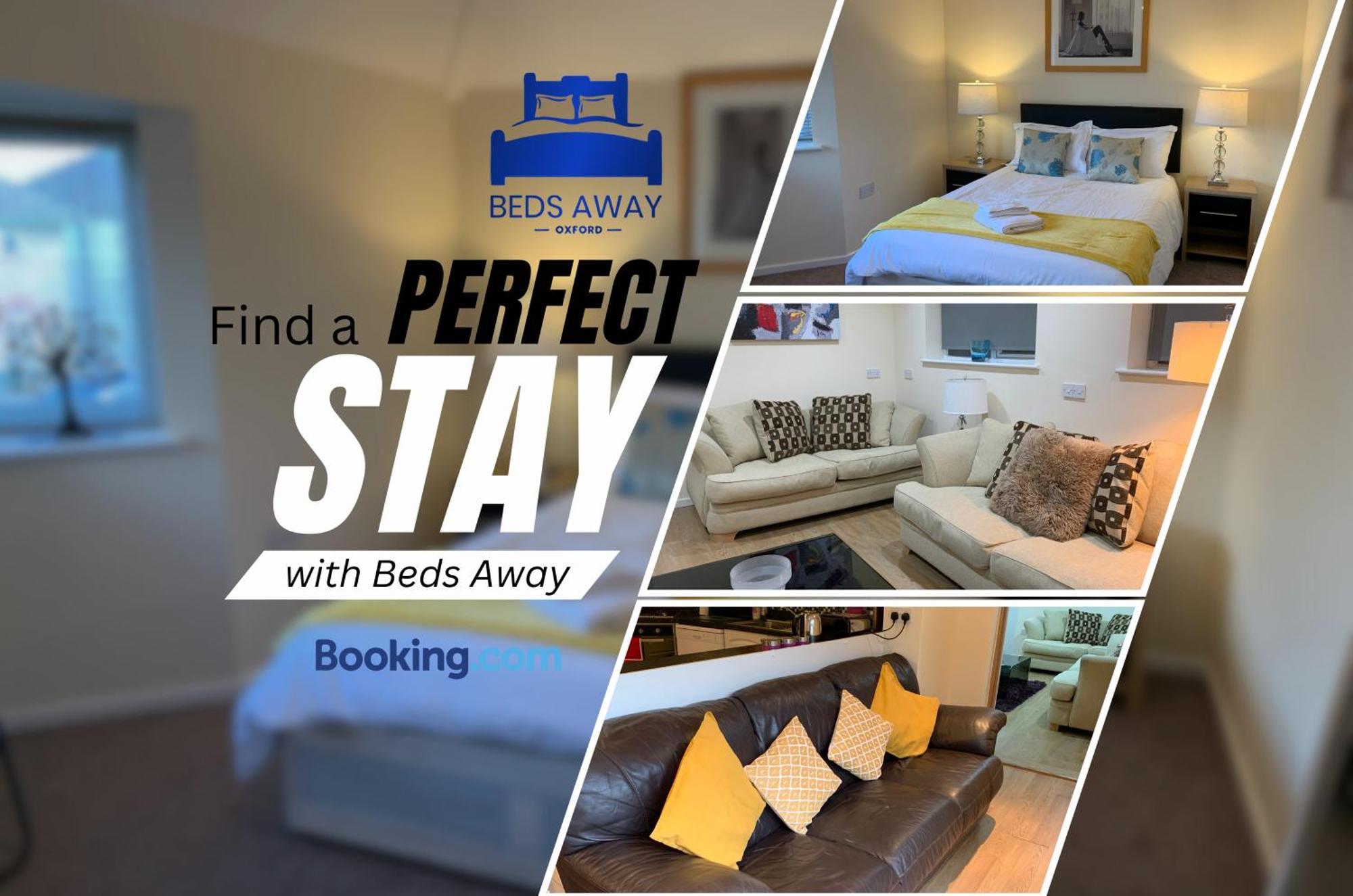 Relocation-business-leisure-fast Wifi-free Parking-with 2 En-suites And Garden By Beds Away Short Lets & Serviced Casa vacanze Oxford